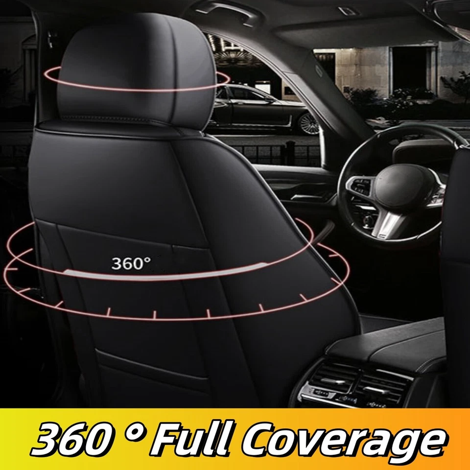 NAPA Leather Car Seat Cover 5-Seat Full Set Cushion Pad For Nissan Altima Sentra - Изображение 4 из 4