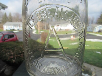 TREQ Milk Bottle Artic Ice Cream & Milk Dairy Cortland NY CORTLAND COUNTY 1931