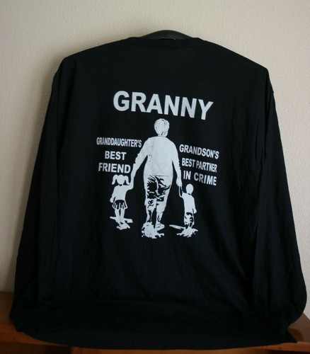 GRANNY- ..BEST FRIEND.. BEST PARTNER IN CRIME Langarmshirt, 2XL in schwarz - Bild 2 von 6