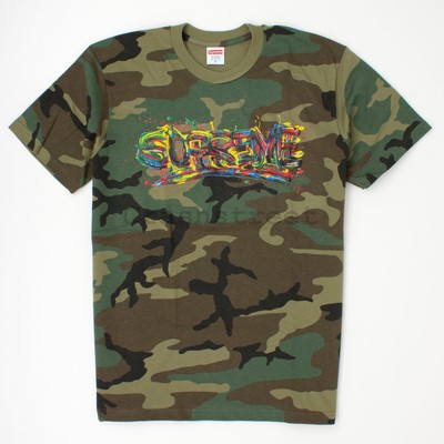 supreme paint logo tee