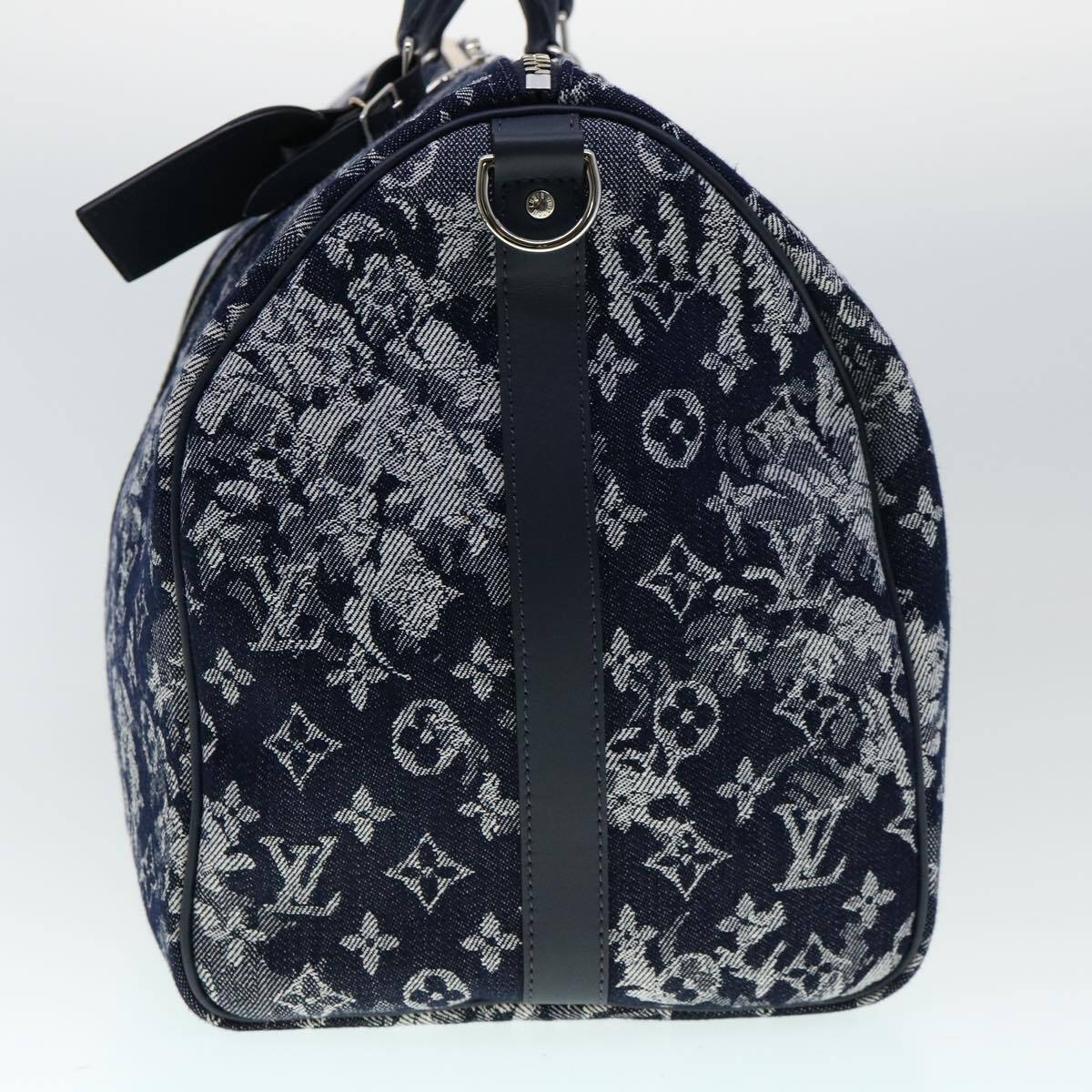 LOUIS VUITTON Monogram tapestry Keepall Bandouliere 50 Boston  