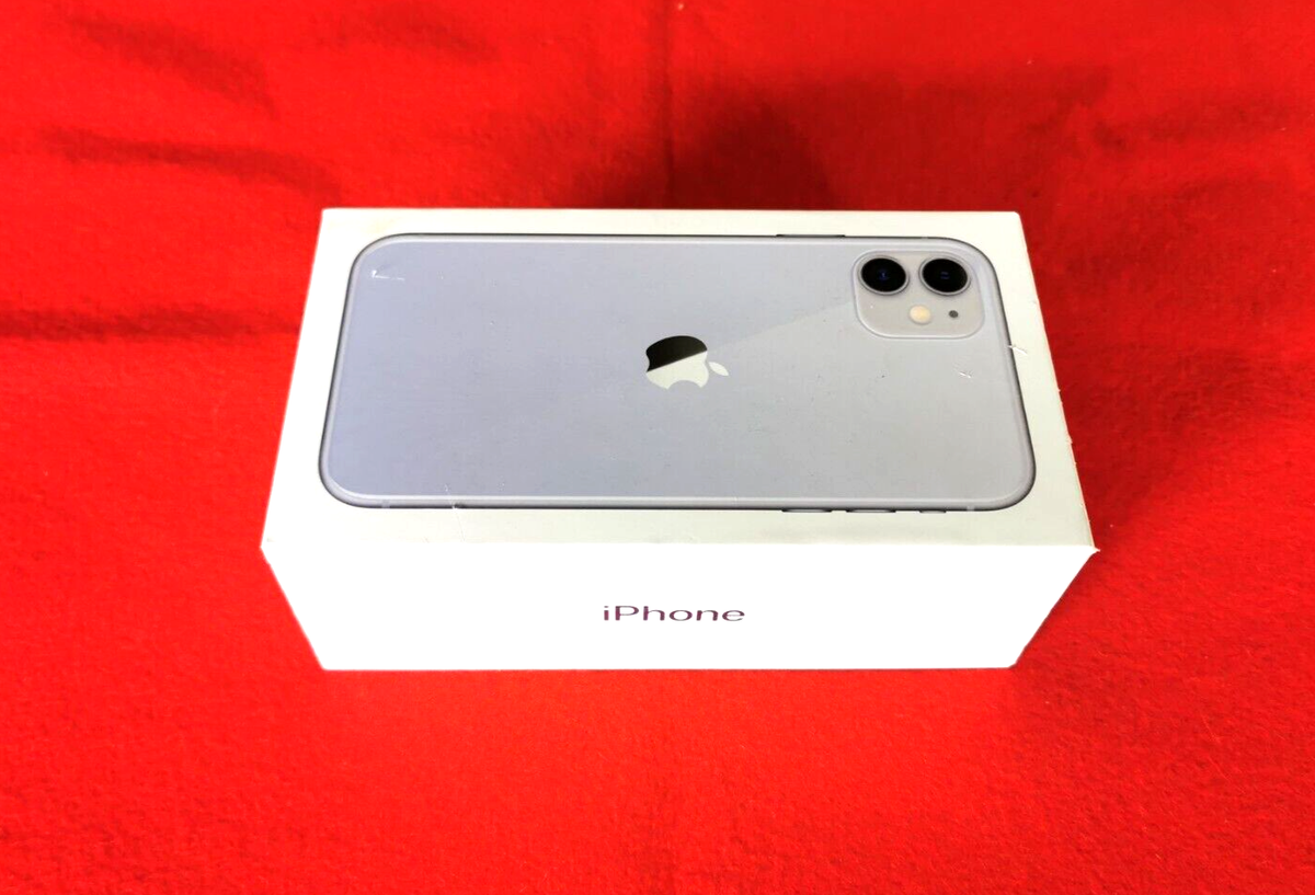 Apple iPhone 11 Purple Genuine Box Slight 'Bash' On one