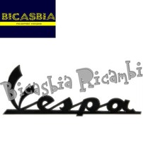 17249 - TARGHETTA COFANO ADESIVA BRUNITA 150X50 VESPA 125 300 GTS SUPER SPORT
