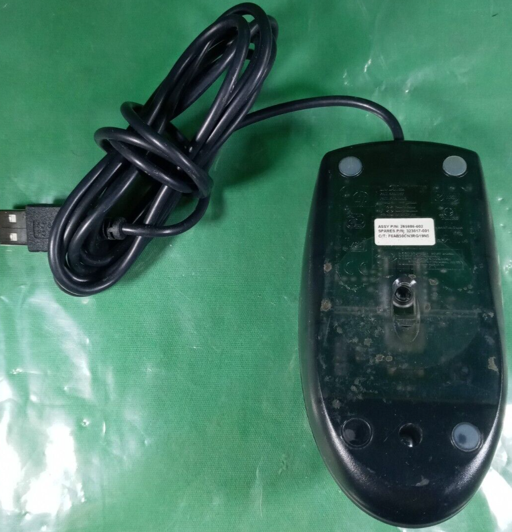 HP 265986-003 OPTICAL USB SCROLL MOUSE 265986-002 | eBay