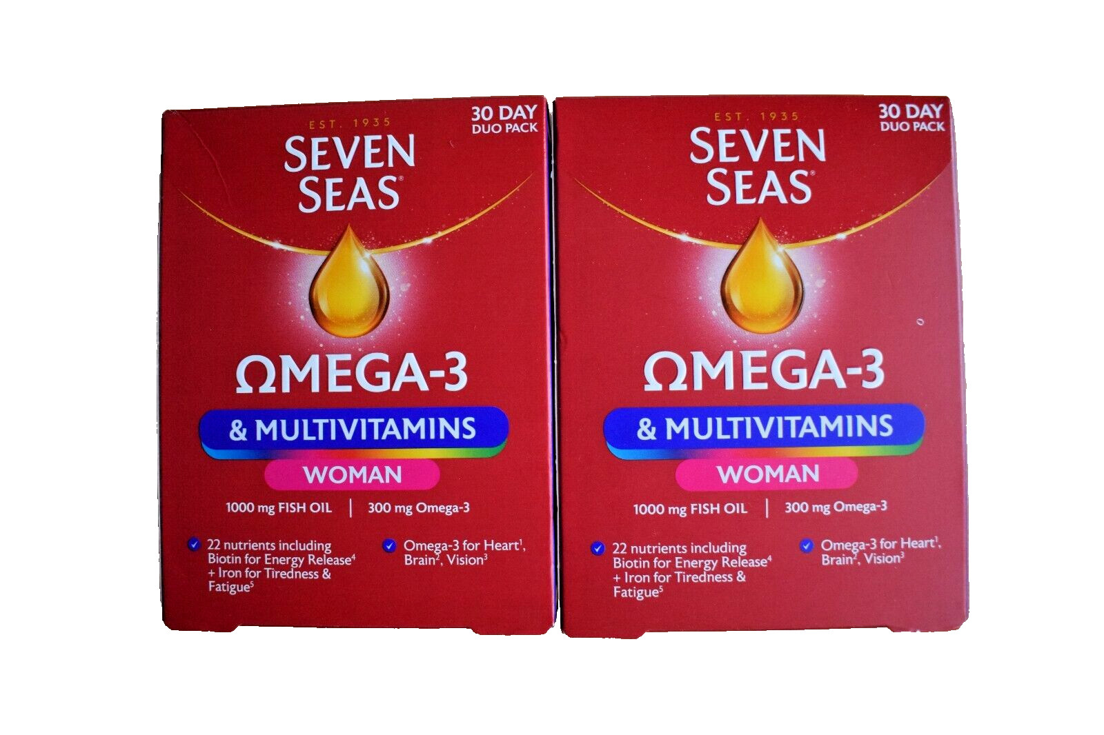 2X Seven Seas Omega-3 Fish Oil and Multivitamins Woman 30 Duo Pack Capsules