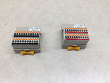 Lot of 2 Terminal Blocks AWG 28-16 PCX-COM 22 PCX-COM22N 125V 10A Din Mount