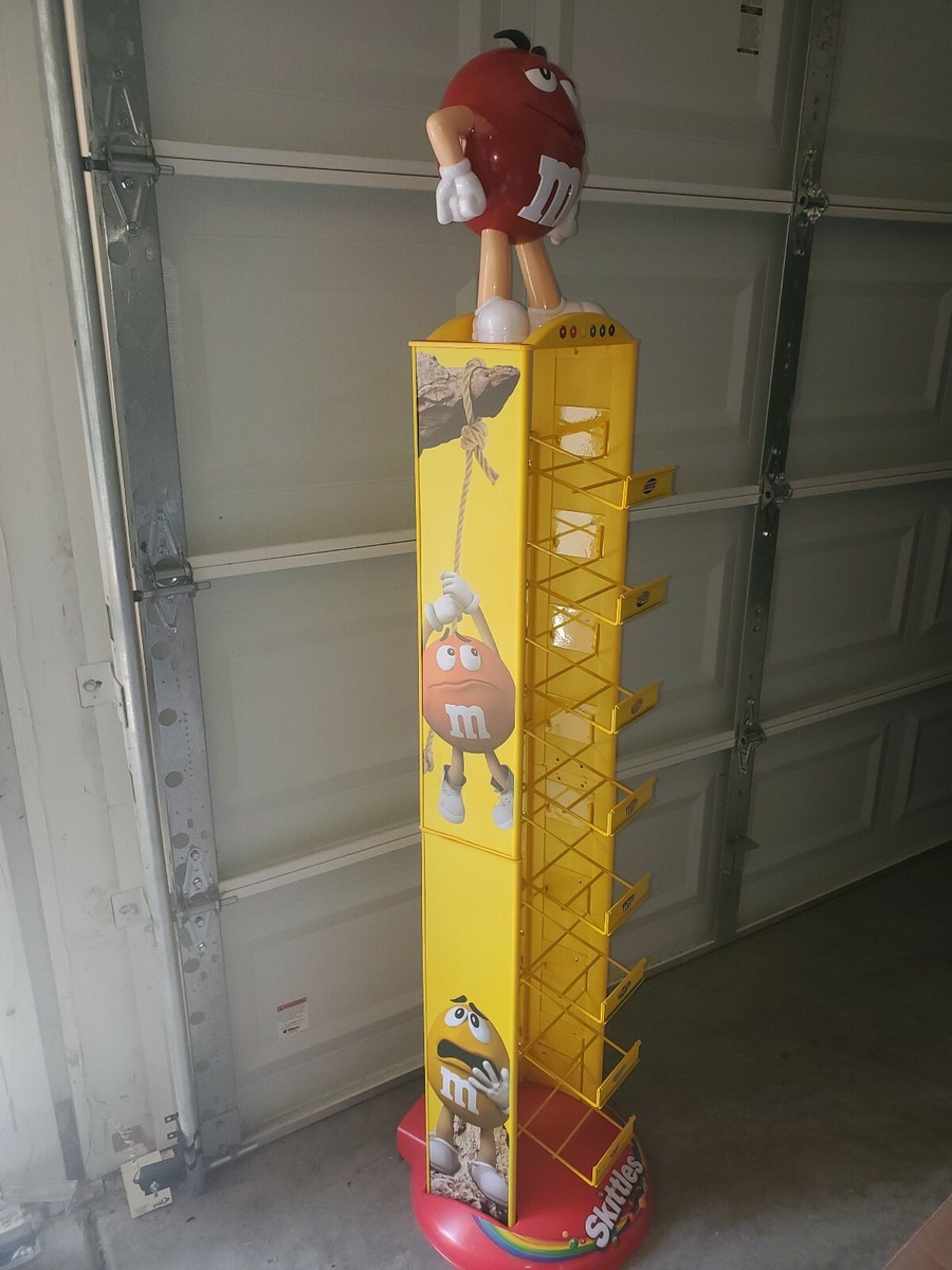 Red M&M Store Candy Display 8 Shelf, Wheels, and 69