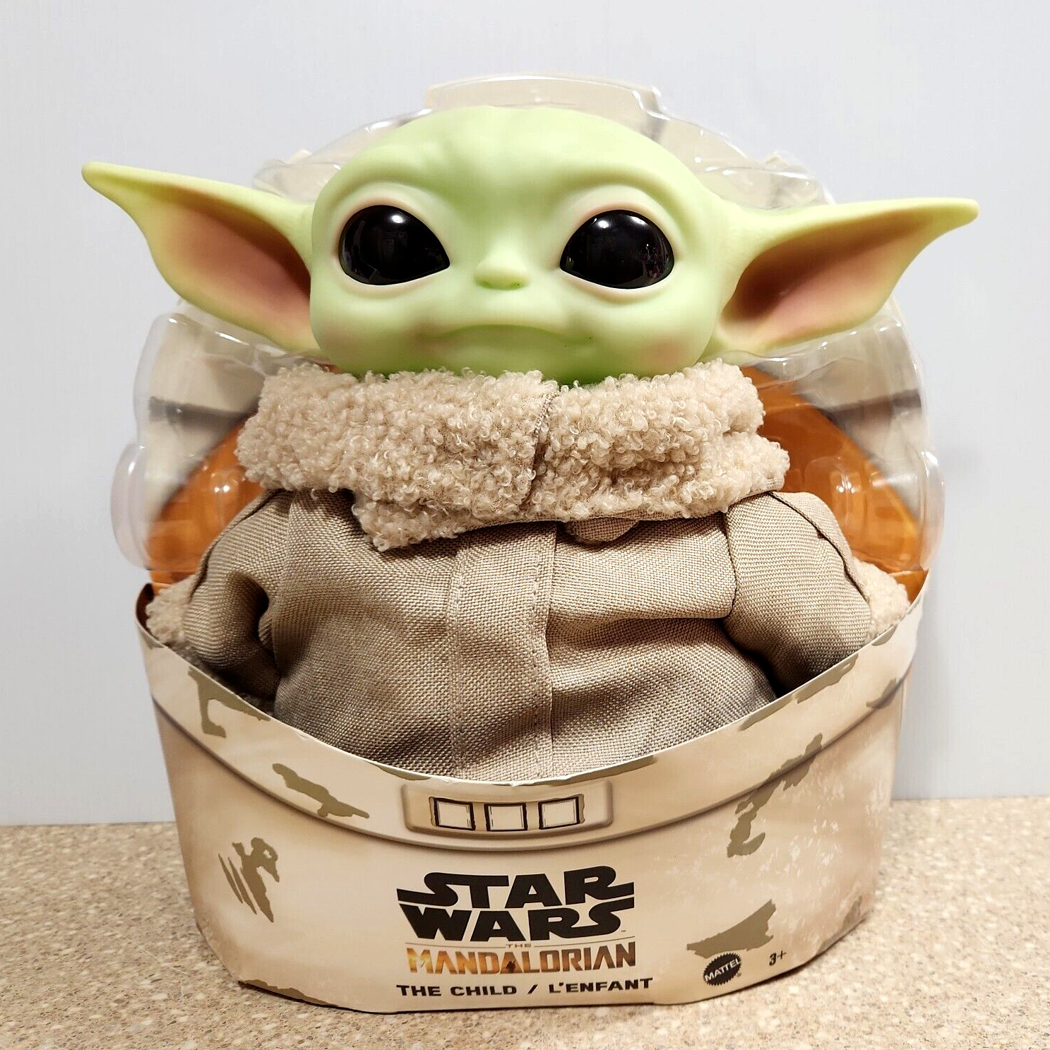 New Star Wars Mandalorian The Child 11" Plush Baby Yoda Grogu Doll Mattel NIB