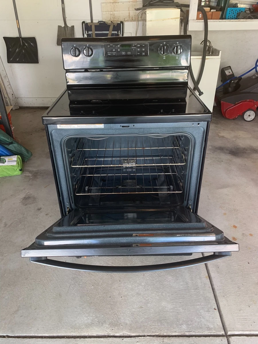 Used Whirlpool electric range black eBay
