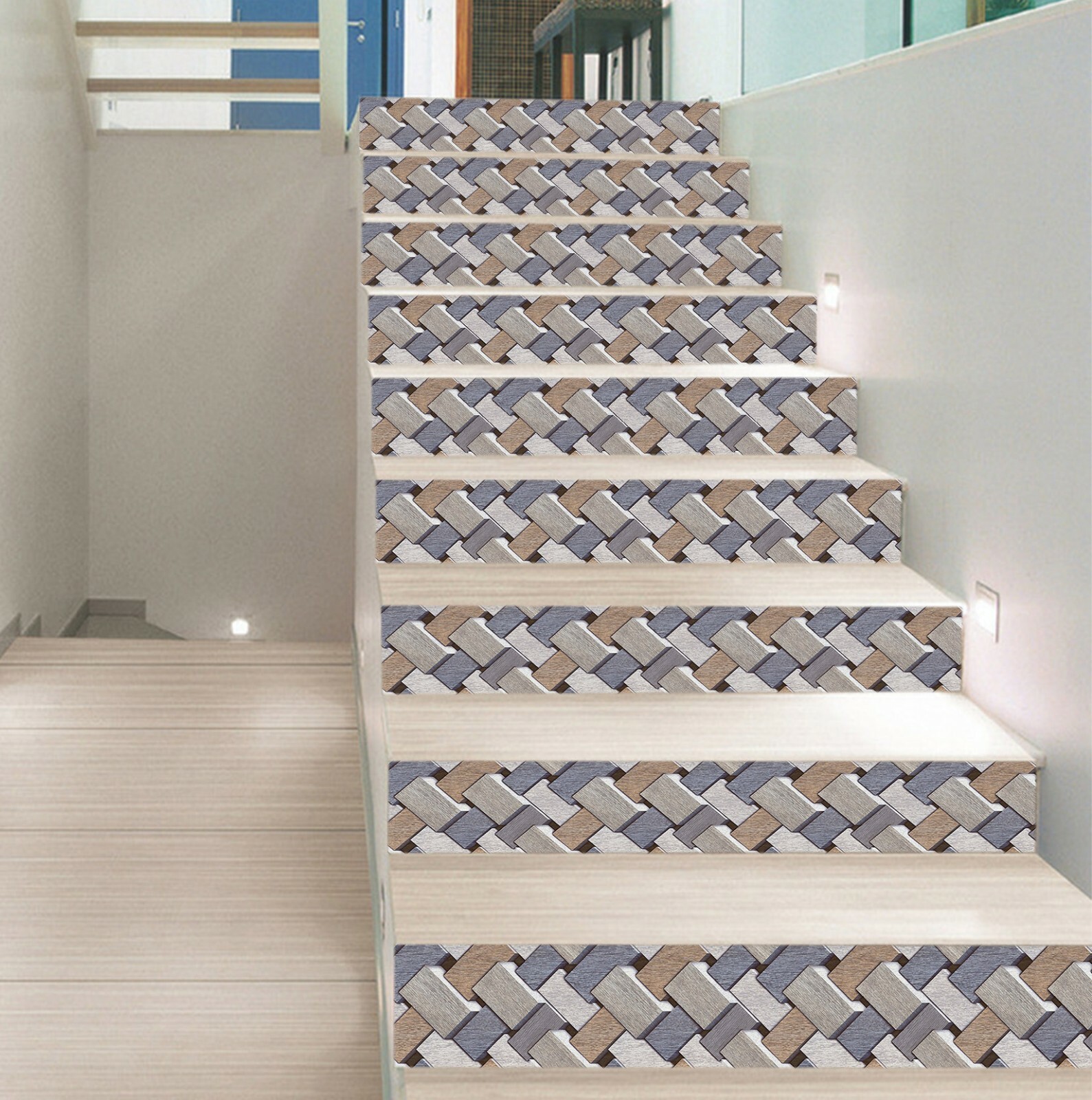 3D Weaving Art NA138 Stair Risers Decoration Photo Mural Decal ...