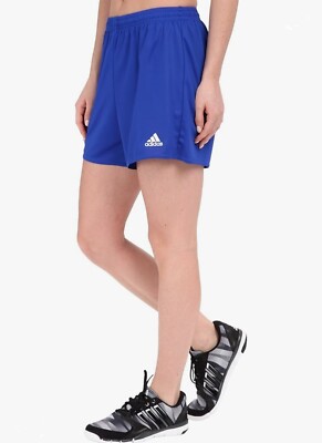 Adidas Aeroready Women's Parma 16 Royal Blue 7'' Soccer Shorts Size Small