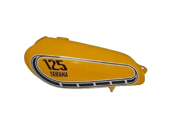 Yamaha Yz125 Yz 125 1976 Yellow Painted Aluminium Petrol Fuel Gas Tank |Fit For - Image 2 of 4