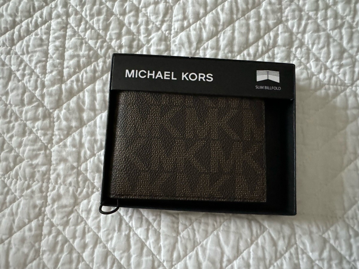 【定価約26万・極美品】MARTIN GRANT ピーコート 34 紺 フランス Michael Kors Jet Set Slim Billfold Men's Wallet BRN/BLK 86F2MNF5B