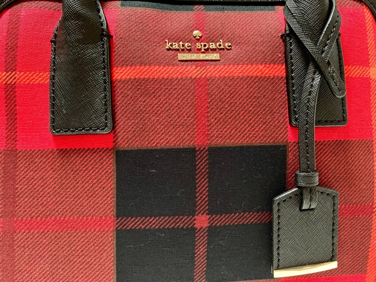 Kate Spade New York Cameron Street Plaid Maise Satchel Bag | eBay