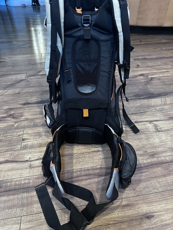 Cross Terrain Evenflo Snugli Baby Hiking Carrier Backpack, no Shade, Black Gray eBay