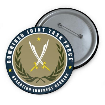 Custom Pin Buttons - JTF - Joint Task Force - Operation Inherent Resolve