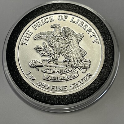 Don't Tread On Me Price of Liberty Coin 1 Troy Oz .999 Fine Silver