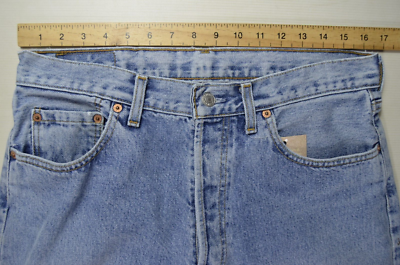vintage 80s mens LEVIS 517 BOOTCUT LEG JEANS size (tag W36) W35