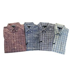 NWT Tommy Hilfiger Men's Slim Fit Smooth Touch Thin Soft Plaid Long Sleeve Shirt