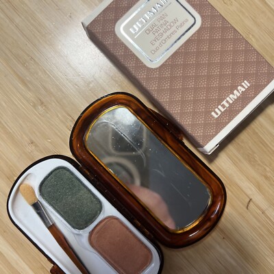 Ultima II  Charles Revson  lidschatten/Eyeshadow. Duo  Green/Apricot, Vintage.