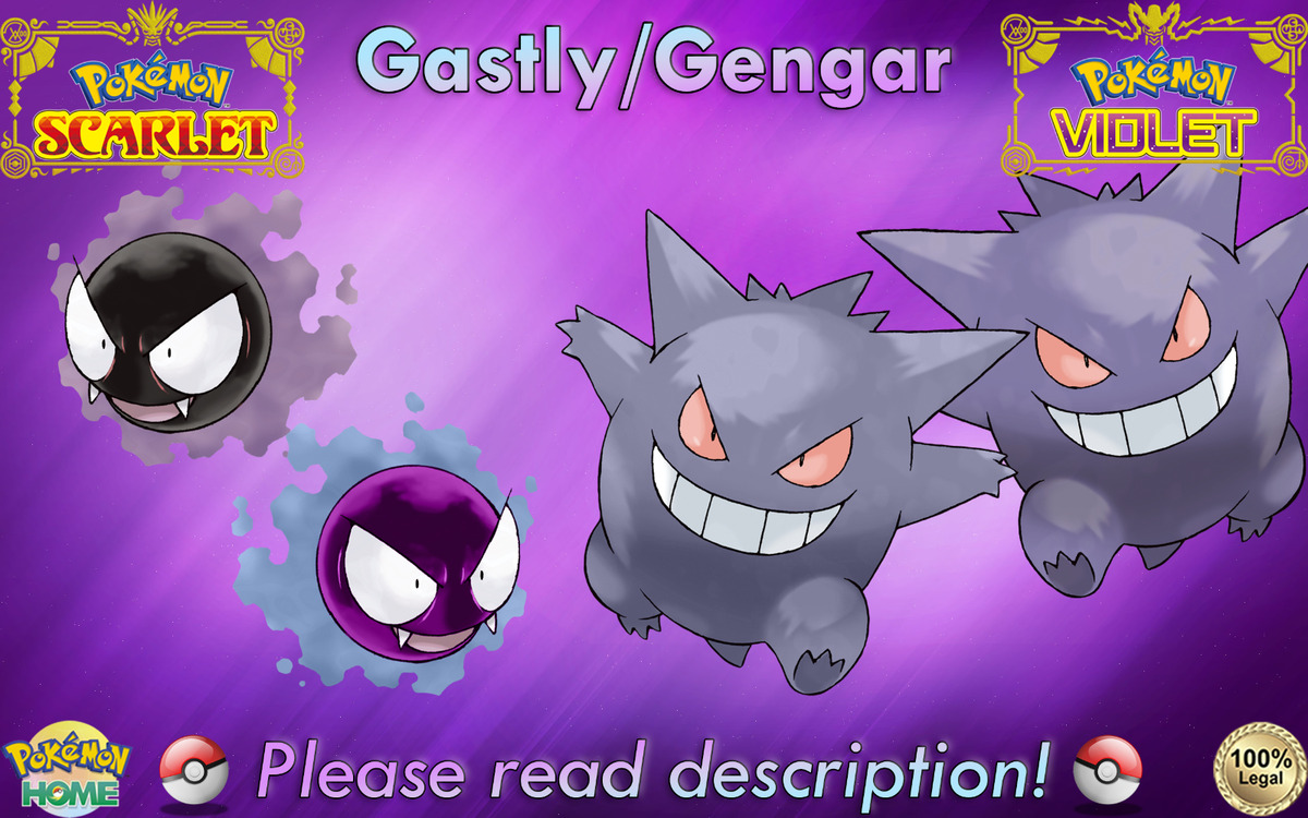 6IV Shiny Gengar Pokemon Scarlet and Violet