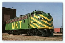 KATY 81-A FP7A Engine Parsons Kansas Vintage Postcard