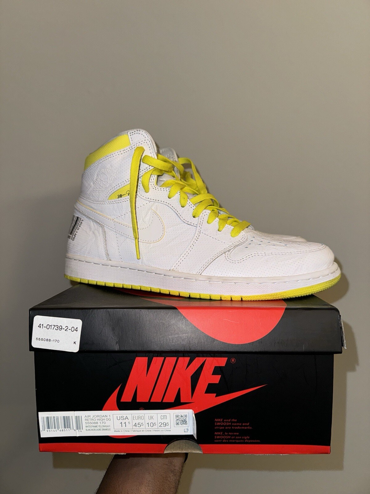 Size 11.5 - Air Jordan 1 Retro OG High First Class Flight