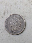 1891 INDIAN CENT VG-Fine 1 Cent Penny