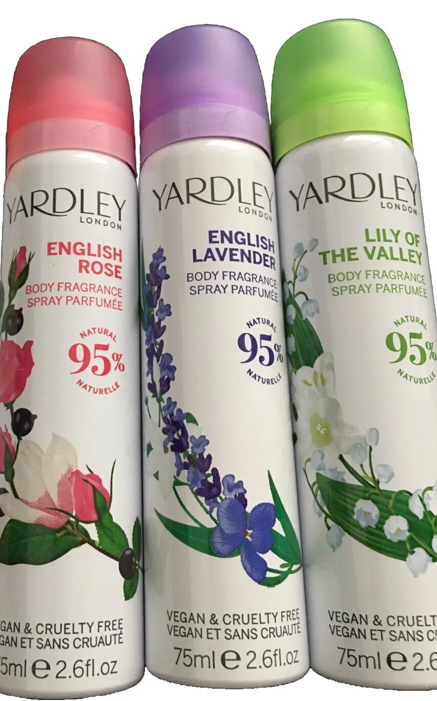 6 x YARDLEY LONDON LILY OF THE VALLEY BODY SPRAY 75ml - Image 9