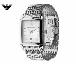 armani rectangle watch