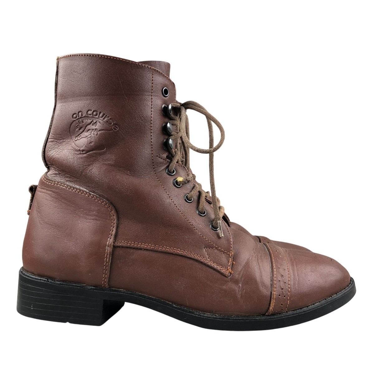 Riding Boots Ladies Brown Leather Booties COACH Women's Faith Knee