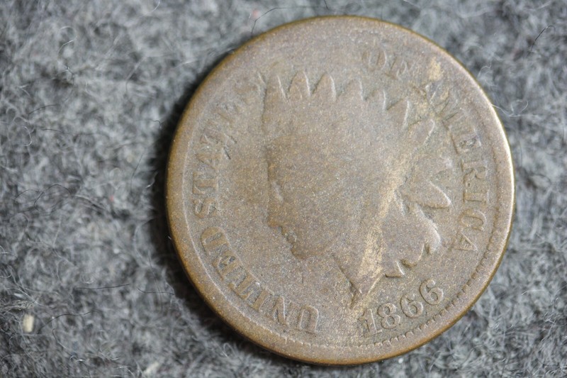 Estate Find 1866 - Indian Head Cent!!   #J18910