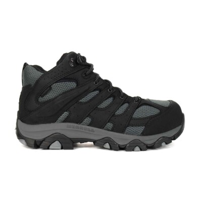 Merrell Men's Moab Vertex 2 Mid Black/Granite CSA Work Boots J005591