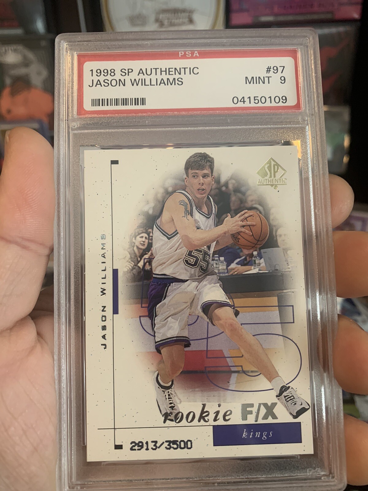 1998, SP Authentic Jason Williams Rookie F/X #97 PSA 9 #2913/3500