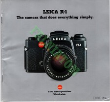 Vintage Leica R4 Information Booklet - 49 pages