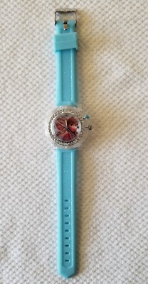 NWOT Disney Frozen Watch Multi-Color Flashing Blue Rubber Band 5''-7'' New Battery