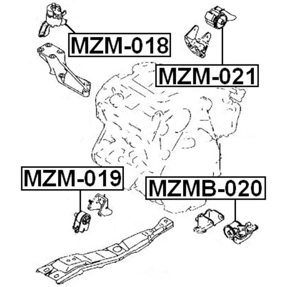 FM-CB4 - LEFT ENGINE MOUNT Australia - View #2