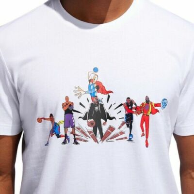 adidas Marvel Avengers Heroes Assemble Men Tee White FJ4986