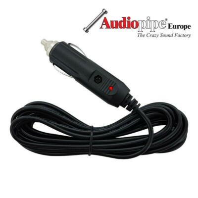 12-24V KFZ Zigarettenanzünder Stecker m. Kabel 2m + 10A Sicherung + LED TOP Nr.5
