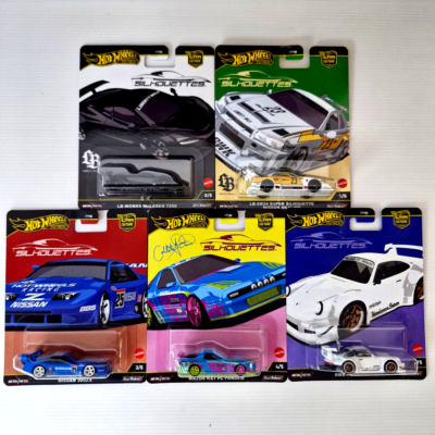ミニカー Hot Wheels 2025 silhouette set Hot Wheels 2025 Silhouettes Set of 5 In With CHASE, RWB, LBWK | eBay