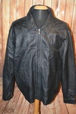 James Dean Men The Original Black Limited Edition Leather Jacket Size 2XL
