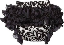 Mud Pie Diva Velvet Flocked Damask Bloomers 0-6 Months