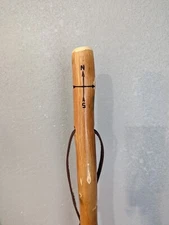 Compass Carved Walking Stick, Hand-carved Hiking Staff, Made in USA