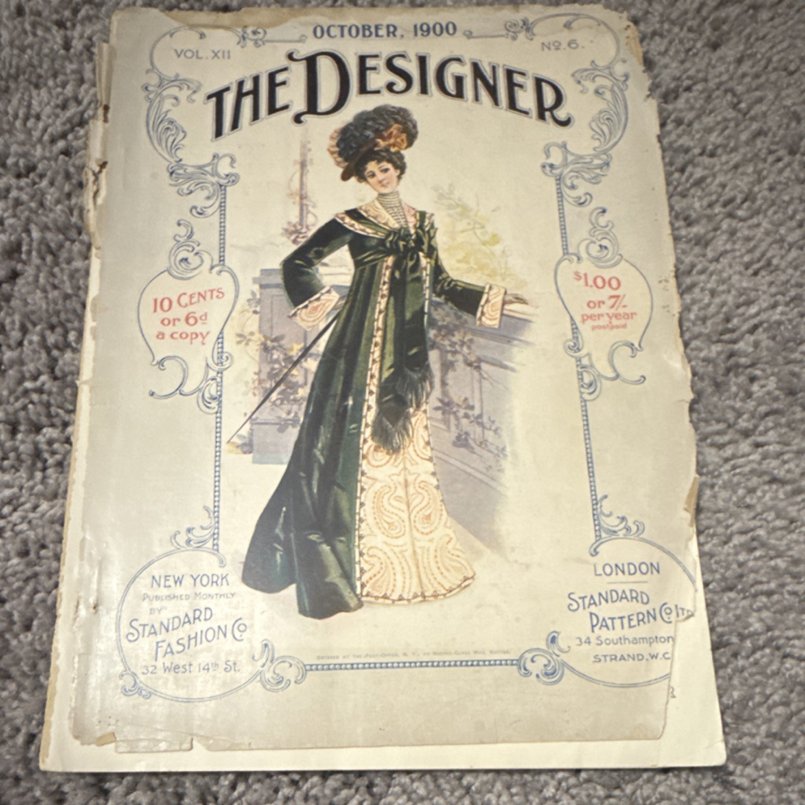 The Designer Vol XII No 6 Oct 1900 Illustrated Fashion Standard Fashion Co
