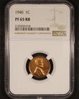 1940 Lincoln Wheat Cent - 1c NGC PR65 RB - Red Brown - Proof Example!
