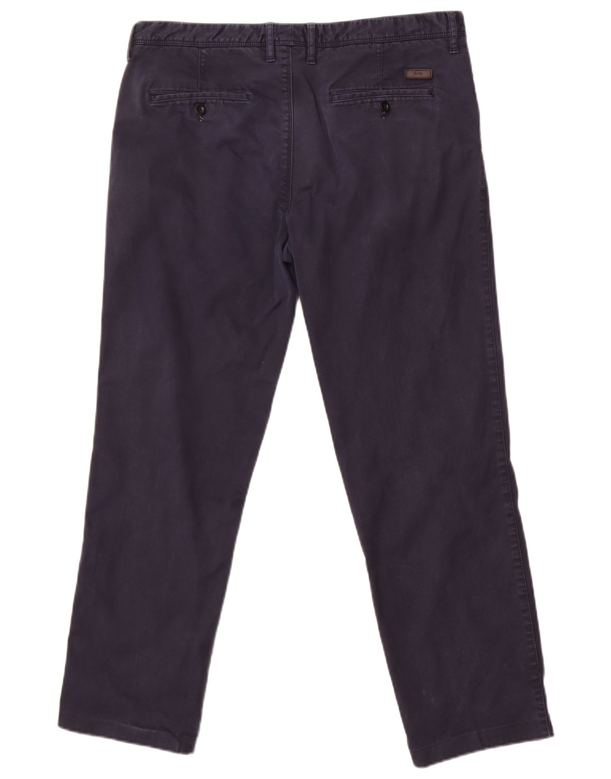 Hugo Boss Mens Straight Chino Trousers IT 50 Large W36 L28 Navy Blue Cotton CV02 thumbnail 2