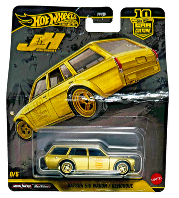 Hotwheels car culture JH5 DATSUN 510 ① Hot Wheels Car Culture Japan Historics JH5 Datsun 510 Wagon Chase