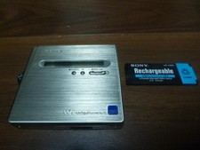 Sony Portable Md Recorder Walkman Mz-r55 Rechargeable Battery Minidisc Player