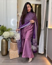 Designer Indian Wedding Dress Pakistani Bollywood Top Plazzo New Party Wear