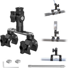 Universal Super Clamp Camera Mount Dual Ball Head for Insta360 Gopro DJI